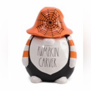Rae Dunn Halloween Pumpkin Carver Canister New In Box